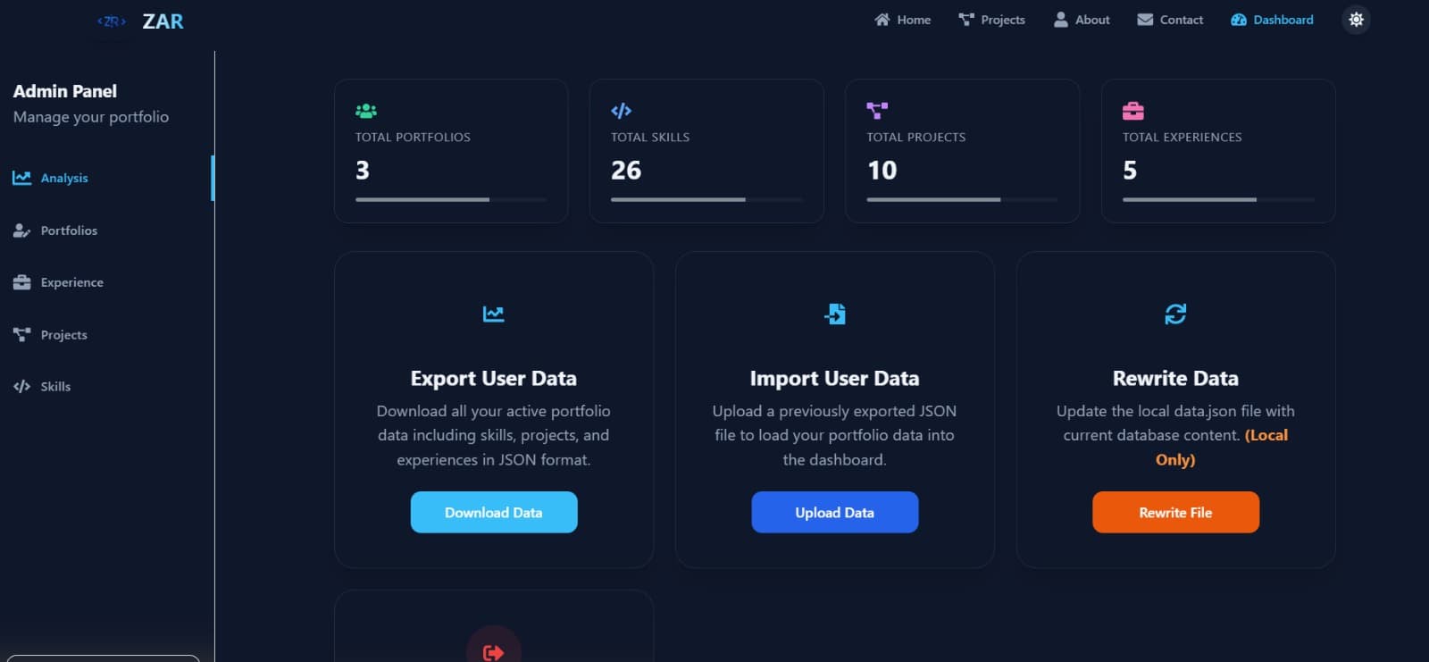 Portfolio Website preview 4